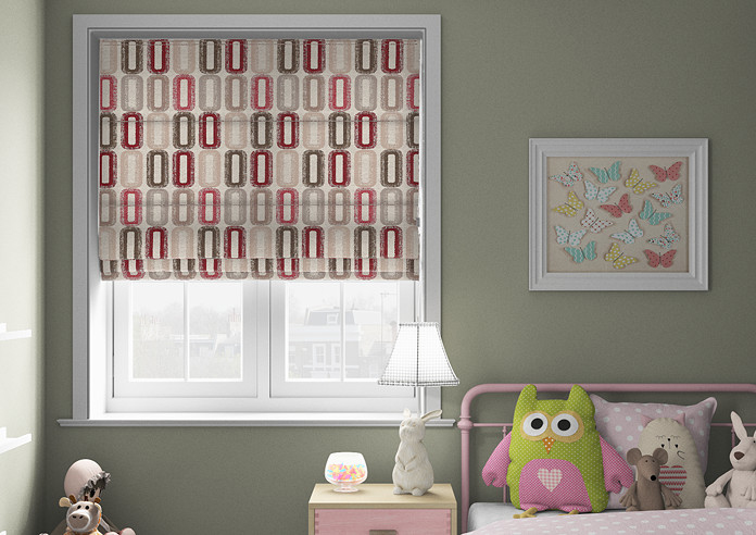 Soho, Rosso - Roman Blind - Image 3